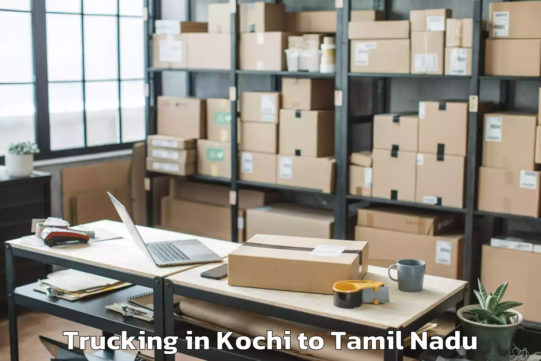 Hassle-Free Kochi to Iluppur Trucking